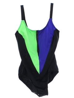 1990's Womens Wicked 90s Neon Swimsuit