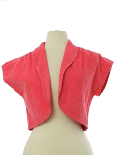 1990's Womens UltraSuede Shortie Bolero Jacket