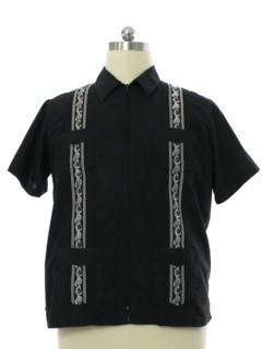 1990's Mens Club Style Guayabera Shirt