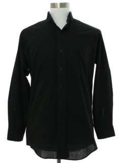1990's Mens Pleated Tuxedo Shirt