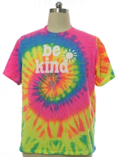 1990's Unisex Be Kind Hippie Tie Dye T-shirt