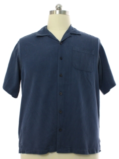 1990's Mens Silk Tommy Bahama Silk Sport Shirt