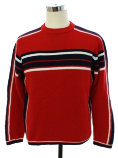 1980's Mens Mod Ski Sweater