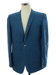 1960's Mens Mod Rockabilly Linen Blazer Sport Coat Jacket