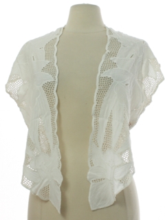 1980's Womens Embroidered Hippie Shirt