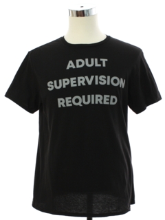1990's Mens Adult Supervision Required Cheesy T-Shirt