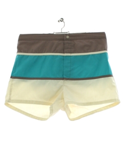 1980's Mens Totally 80s Swim Shorts