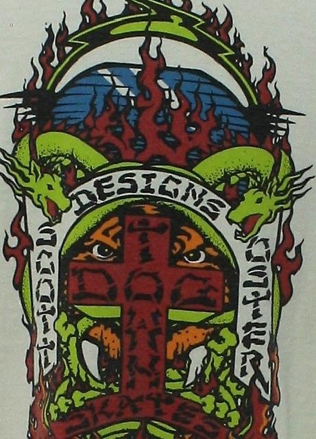 T Shirt: 90s (c. 2007) -Dogtown, Made in USA- Mens white