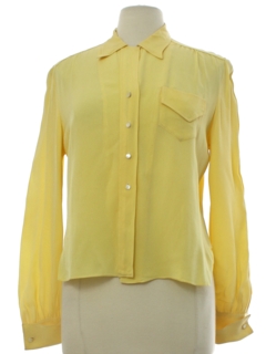 1950's Womens Fab Fifties Rayon Crepe Shirt