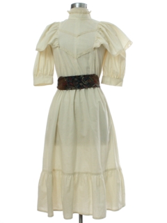 1980's Womens Prairie Dress