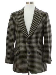 1970's Mens Wool Blazer Style Sport Coat Jacket