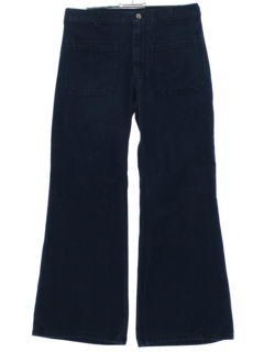 1970's Unisex Navy Issue Bellbottom Jeans Pants