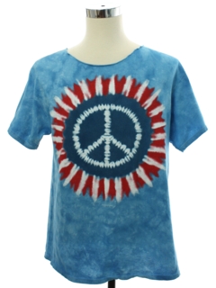 1990's Unisex Tie Dye Hippie Peace T-shirt