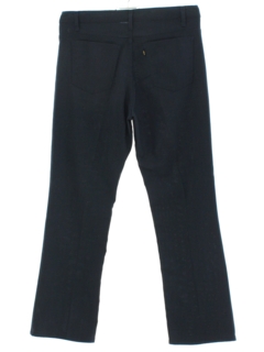 1970's Mens Navy Blue Levis Sta Prest Hopsack Jeans-cut Pants