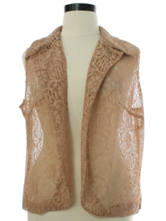 1970's Womens Lace Over Shirt