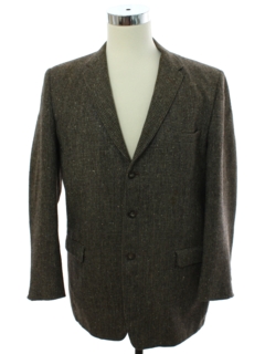 1960's Mens Mod Blazer Style Sport Coat Wool Jacket