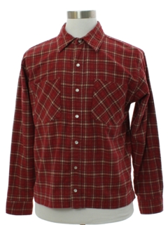 1990's Mens Snap Front Flannel Shirt