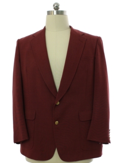 1970's Mens Wool Blend Blazer Sport Coat Jacket