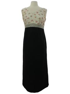 1960's Womens Mod Maxi Dress