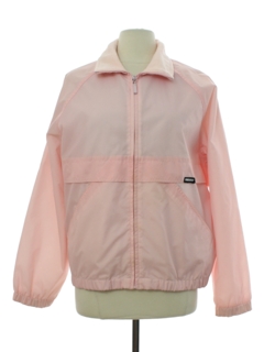 1980's Womens Totally 80s Zip Front Windbreaker Jacket