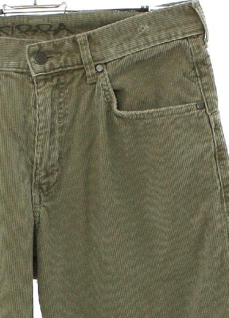1990's Pants (Kirra): 90s -Kirra- Mens light khaki tan solid