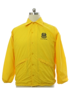 1980's Mens Windbreaker Snap Union Pacific Work Jacket