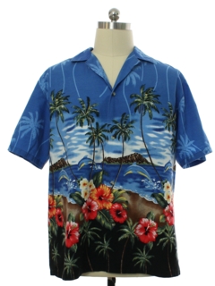 1980's Mens Cotton Hawaiian Shirt