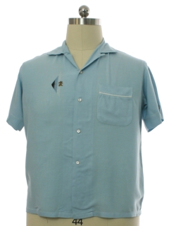 1950's Mens Mod Rayon Sport Shirt