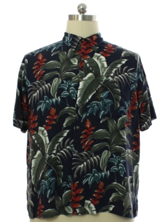 1990's Mens Batik Bay Rayon Hawaiian Shirt