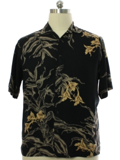1990's Mens Rayon Hawaiian Style Sport Shirt