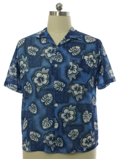 1990's Mens Wicked 90s Mesh Hawaiian Shirt