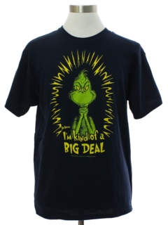 1990's Mens Dr. Suess Grinch Cartoon T-Shirt