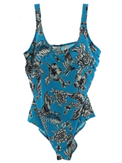 1990's Womens Print Swimsuit
