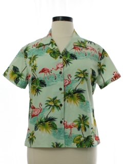 1980's Womens Hawaiian Shirt