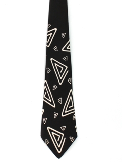 1940's Mens Atomic Abstract Geometric Wide Swing Necktie