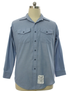 1980's Mens Chambray Work Shirt