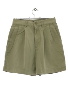 1990's Womens Gap Khaki Pleated Shorts