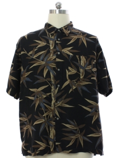 1990's Mens Izod Rayon Hawaiian Shirt