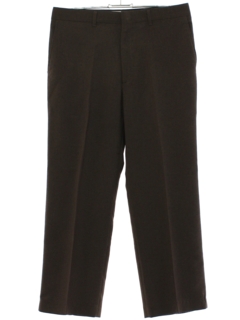 1980's Mens Brown Wool Slacks Pants