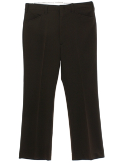 1970's Mens Dark Brown Flared Leisure Pants