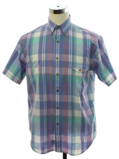 1980's Mens Totally 80s Style Preppy Shirt