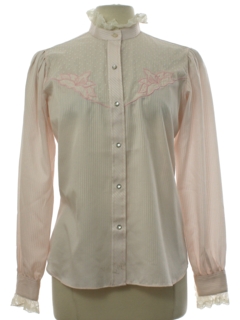 1980's Womens Western Style Prairie Shirt