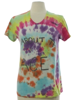 1990's Womens All About That Ace Tie Dye T-shirt
