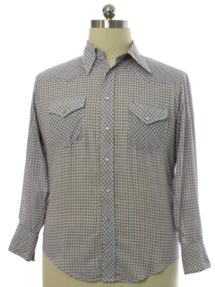 1970's Mens Grunge Western Shirt