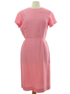 1960's Womens Mod Rayon Silk Blend Dress