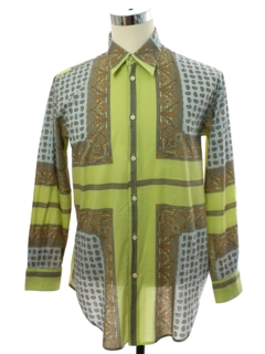1990's Mens Wicked 90s Graphic Print Shirt