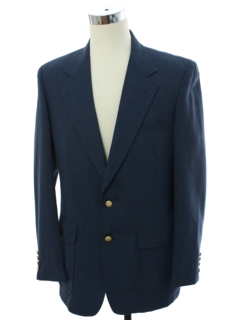 1970's Mens Mod Wool Hopsack Blazer Sport Coat Jacket