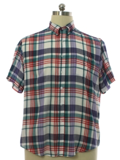 1980's Mens Totally 80s Preppy Shirt