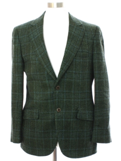1960's Mens Wool Blazer Sport Coat Jacket