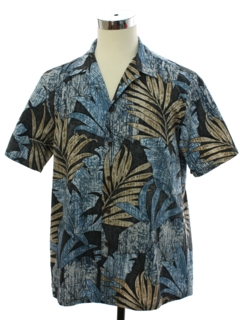 1990's Mens Reverse Print Hawaiian Shirt